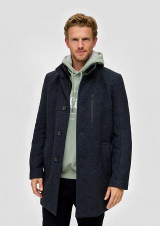 s.Oliver Mantel aus Wollmix - navy