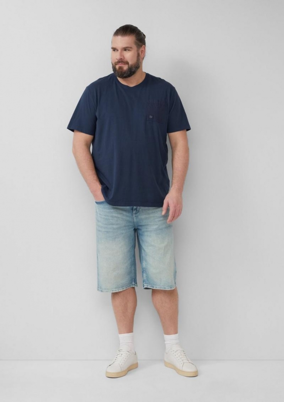 s.Oliver Bermuda-Jeans / Regular Fit / Mid Rise - blau