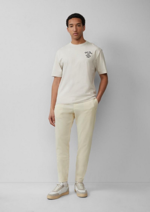 s.Oliver Jogpants aus Jersey - wollweiß
