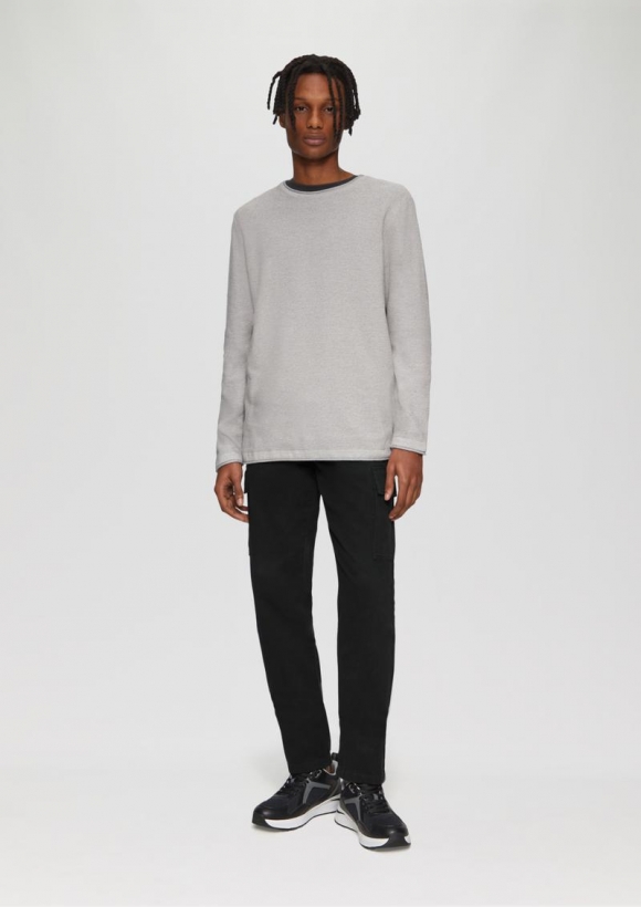 s.Oliver Rick: Cargopants aus Twill - schwarz