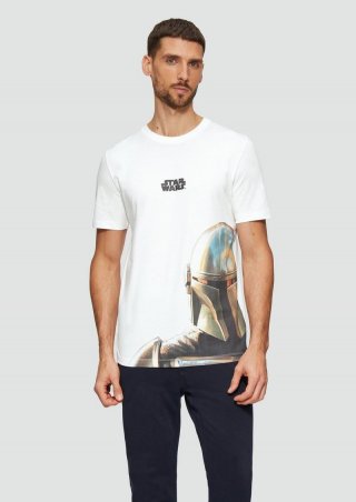 s.Oliver T-Shirt mit Star Wars™ Print - weiß