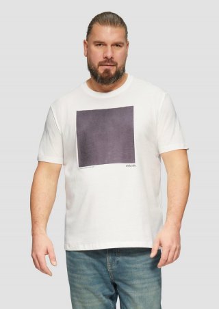 s.Oliver T-Shirt mit Heat-reactive-Print - weiß