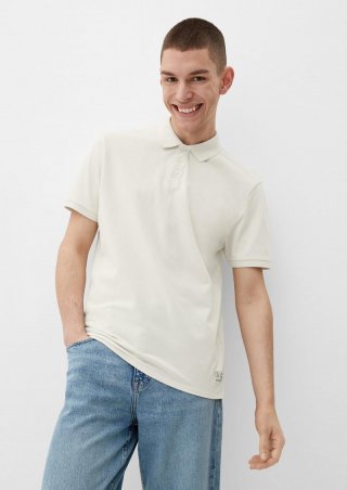 s.Oliver Klassisches Poloshirt - helles beige