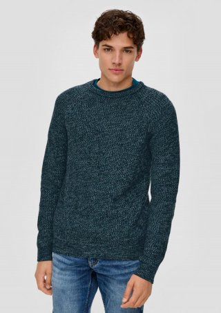 s.Oliver Strickpullover mit Raglanärmeln - petrol