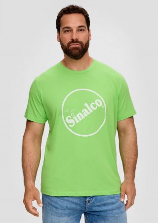 s.Oliver Jersey-T-Shirt mit Sinalco®-Print - bambusgrün