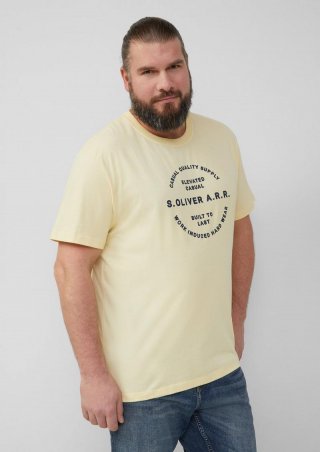 s.Oliver T-Shirt mit Artwork - vanille