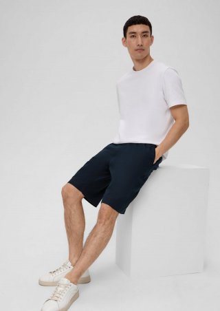 s.Oliver Bermudas aus Leinenmix - navy