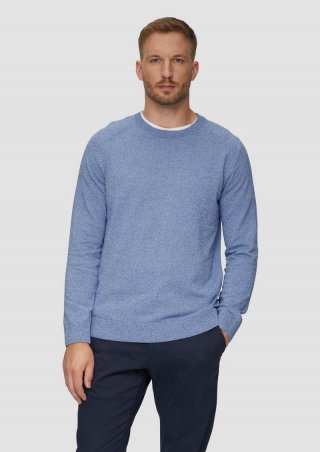 s.Oliver Strickpullover mit Raglanärmeln - blau