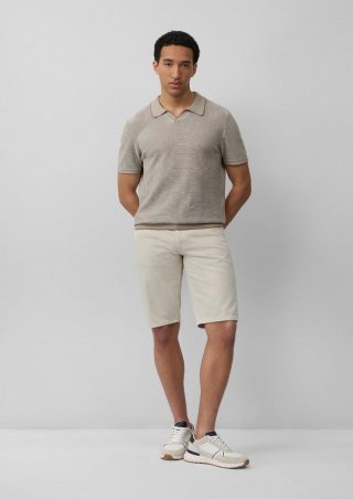 s.Oliver Bermuda-Jeans / Regular Fit / Mid Rise - wollweiß