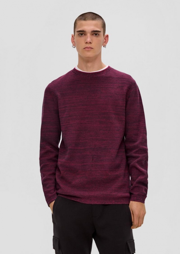s.Oliver Strickpullover aus reiner Baumwolle - pink