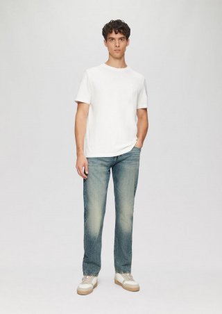 s.Oliver Jeans Benito / Regular Fit / Mid Rise / Straight Leg / 5-Gear-Denim - blau