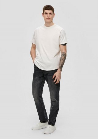 s.Oliver Jeans Pete / Regular Fit / Mid Rise / Straight Leg - anthrazit