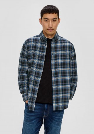 s.Oliver Regular: Button Down-Hemd - navy
