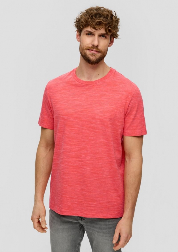 s.Oliver T-Shirt mit Crew Neck - dunkelorange