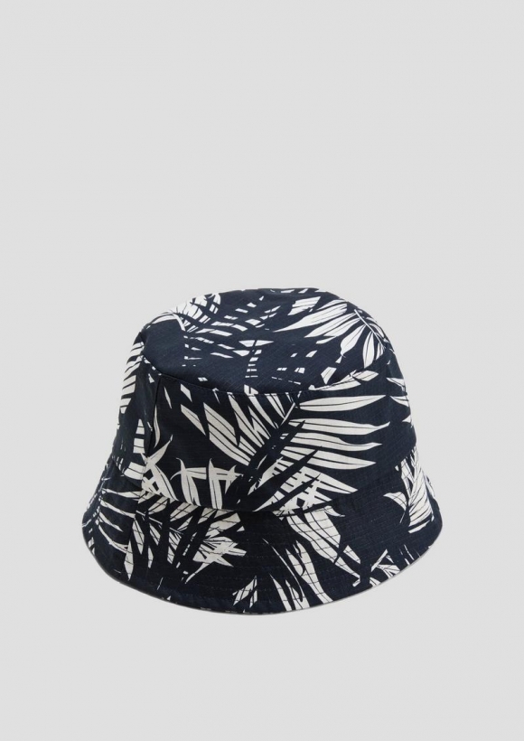 s.Oliver Bucket Hat mit All-over-Print - navy
