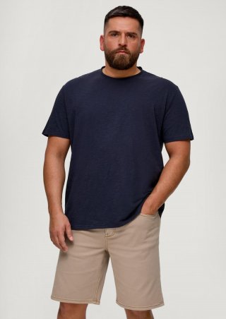 s.Oliver Jeans-Bermuda Casby / Relaxed Fit / Mid Rise / Straight Leg - sandstein