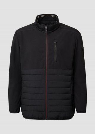 s.Oliver Wärmende Jacke im Fabricmix - schwarz