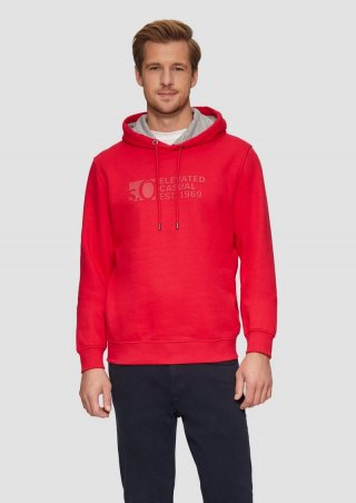 s.Oliver Hoodie mit Logo-Print - himbeere