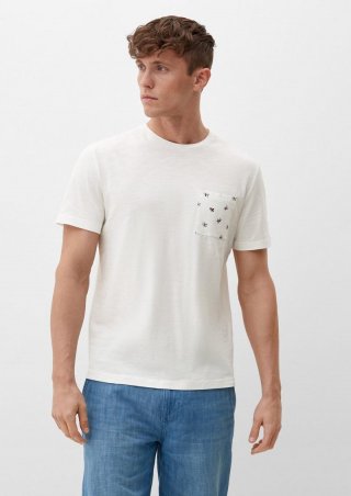 s.Oliver T-Shirt aus Baumwolle - weiß