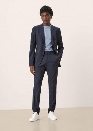 s.Oliver Slim Fit: Hose mit Hyperstretch - navy