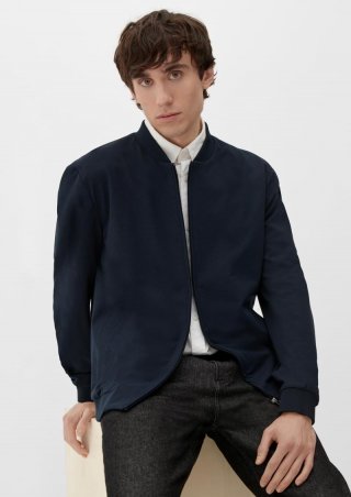 s.Oliver s.O JOGG: Bomberjacke aus Stretch-Jersey - navy
