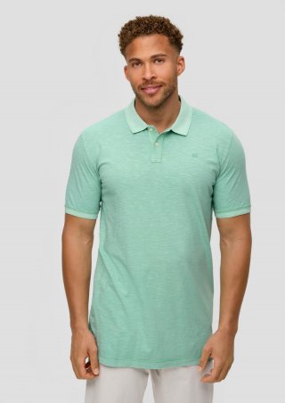 s.Oliver Poloshirt mit Logo-Detail - ozeangrün