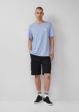 s.Oliver Cargo-Short aus strukturierter Ware - schwarz