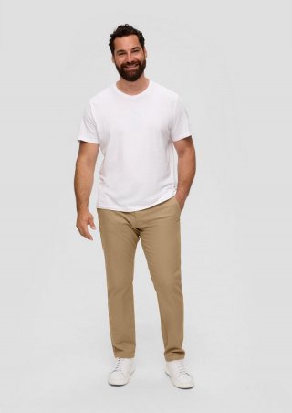 s.Oliver Chino-Hose aus Baumwollstretch - sandstein