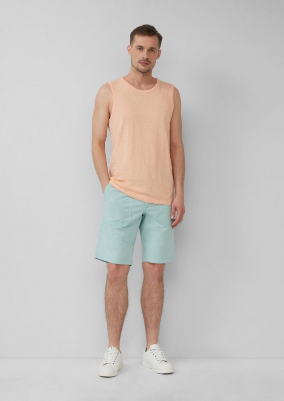 s.Oliver Phoenix: Bermuda mit Ripstop-Struktur im Worker-Style - helles türkis