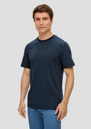 s.Oliver T-Shirt mit Rundhalsausschnitt - navy