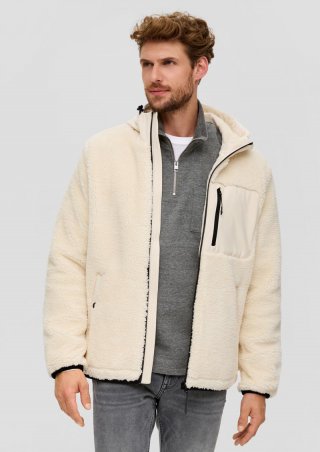 s.Oliver Jacke aus Schaffell-Imitat - natur