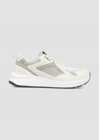 s.Oliver Sportlicher Sneaker mit Mesh - grau