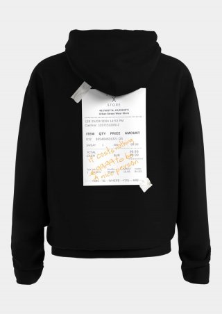 s.Oliver STREETS Kapsel Sweatshirt aus schwerer Baumwolle mit Front- und Rückenprint - schwarz