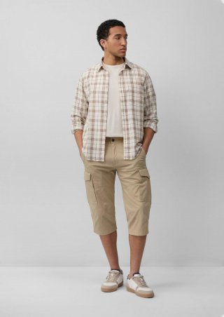 s.Oliver File: Strukturierte Bermuda im Relaxed Fit in 3/4-Länge - beige