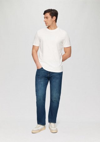 s.Oliver Jeans Benito / Regular Fit / Mid Rise / Straight Leg / 5-Gear-Denim - dunkelblau