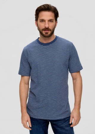 s.Oliver T-Shirt mit Rundhalsausschnitt - ozeanblau