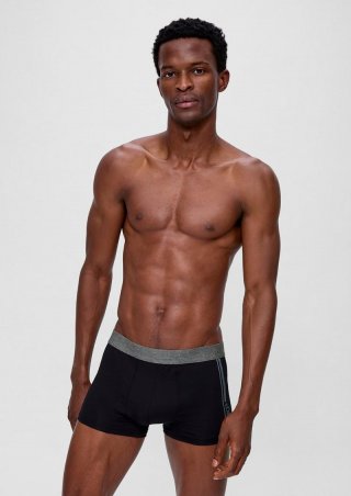 s.Oliver Boxershorts im 2er-Pack - schwarz