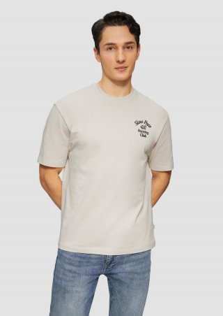 s.Oliver T-Shirt im Relaxed Fit aus Heavy Jersey - wollweiß