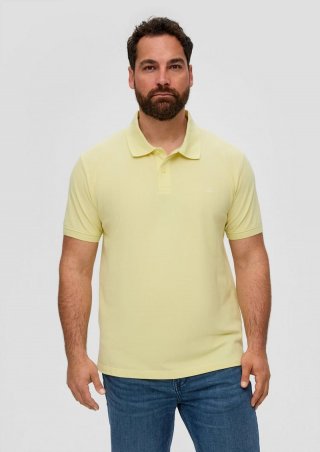 s.Oliver Poloshirt mit Piquéstruktur - helles zitrone