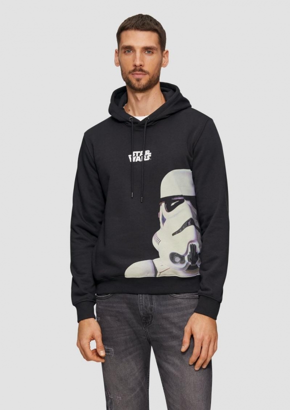 s.Oliver Hoodie mit Starwars®-Artwork - schwarz
