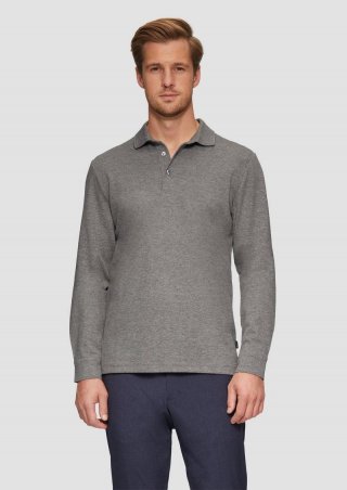 s.Oliver Poloshirt im Slim Fit - graphit