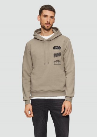 s.Oliver Hoodie mit Starwars®-Artwork - hellbraun
