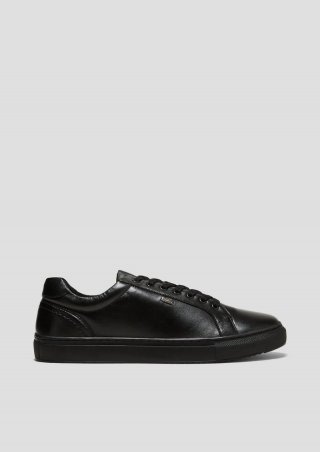 s.Oliver Sneaker aus Schafsleder - schwarz