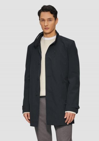 s.Oliver Elastischer Mantel mit wasserabweisender Funktion - navy