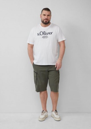 s.Oliver Cargo-Short mit Eingrifftaschen mit Straigt Leg - olivgrün
