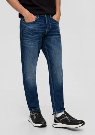 s.Oliver Jeans Shawn / Regular Fit / Mid Rise / Tapered Leg - dunkelblau