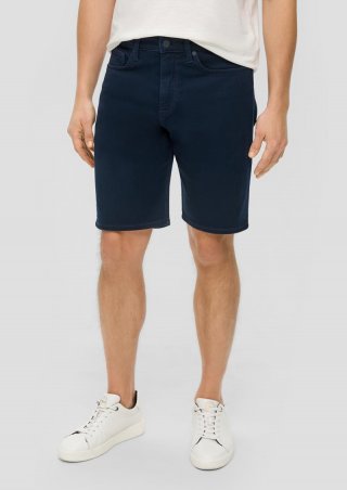 s.Oliver Jeans-Shorts / Regular Fit / High Rise / Straight Leg - navy