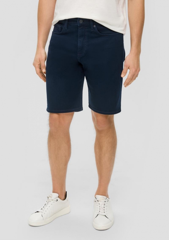 s.Oliver Jeans-Shorts / Regular Fit / High Rise / Straight Leg - navy