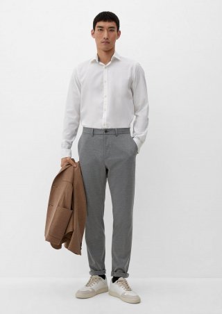 s.Oliver Slim: Jogger im Business-Style  - graphit