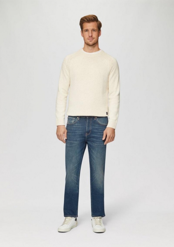 s.Oliver Jeans Benito / Regular Fit / Mid Rise / Straight Leg - dunkelblau